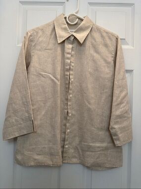 Lightweight Beige Button up